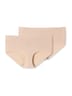 Schiesser Damen Slip 2-Pack Seamless Soft' - Seamless Soft' sand