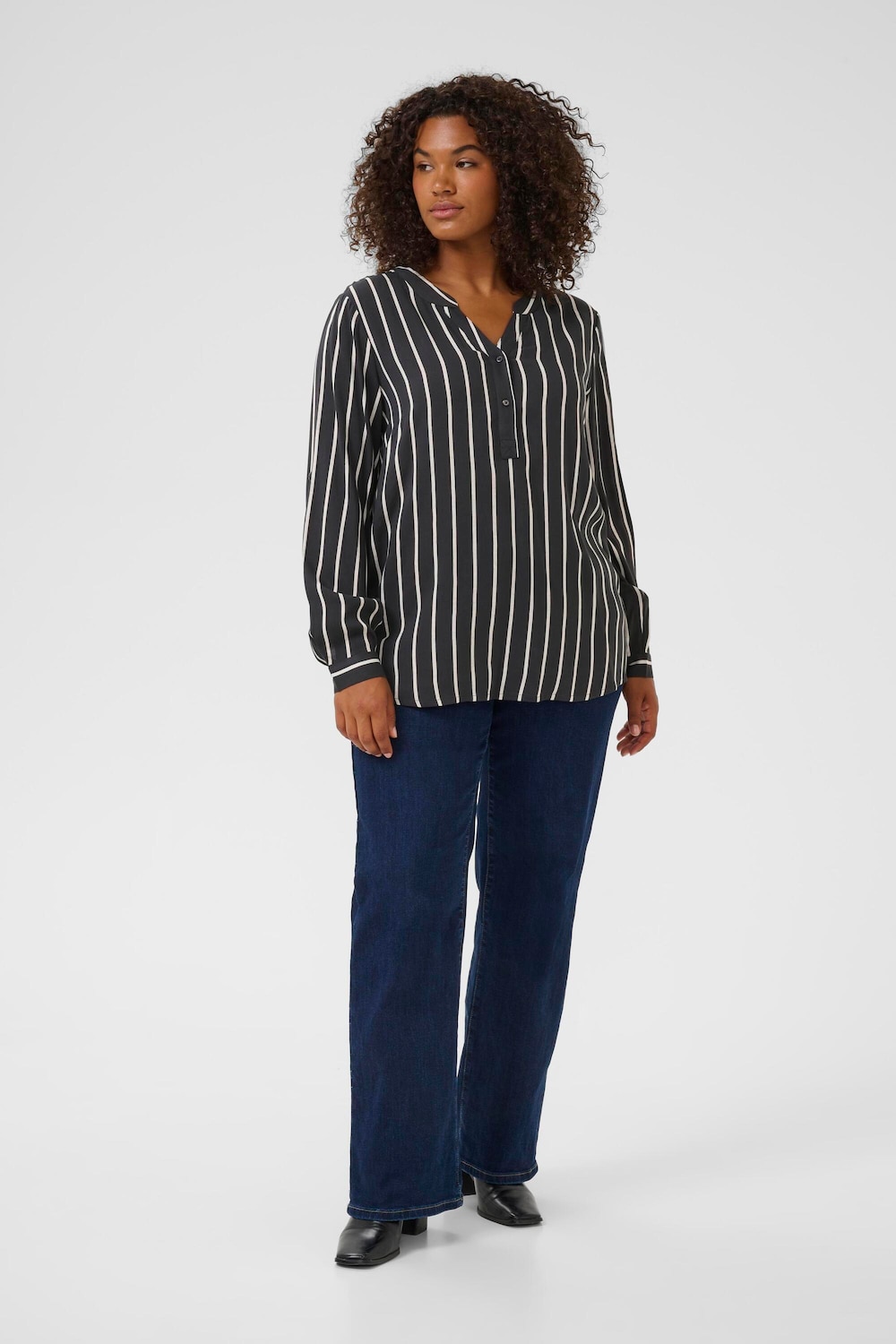 Langarm-Bluse Regular fit