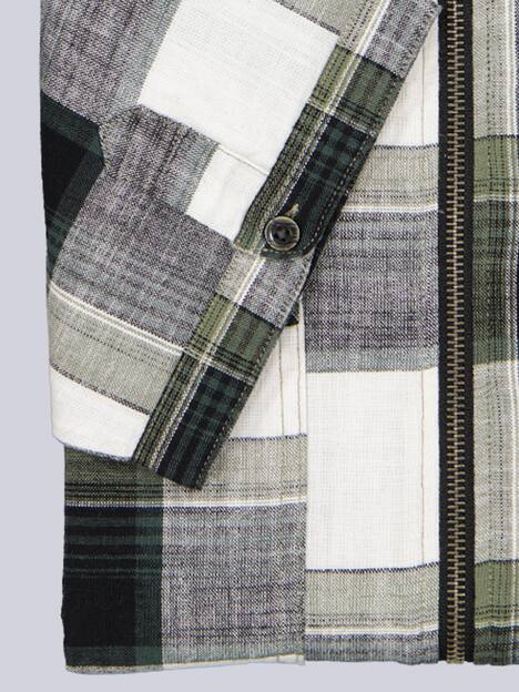 engbers Herren Kurzarm-Hemd kariert , Khaki