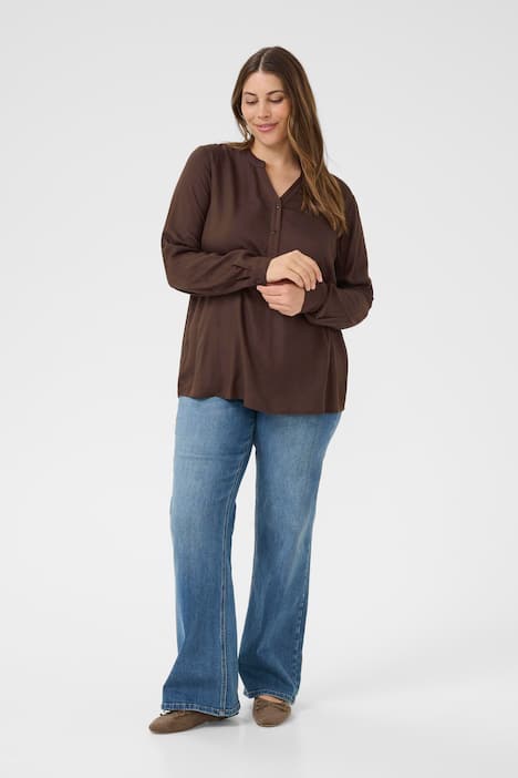 Langarm-Bluse Regular fit