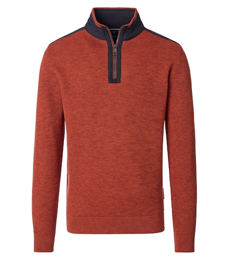Troyer uni Basic Knitwear