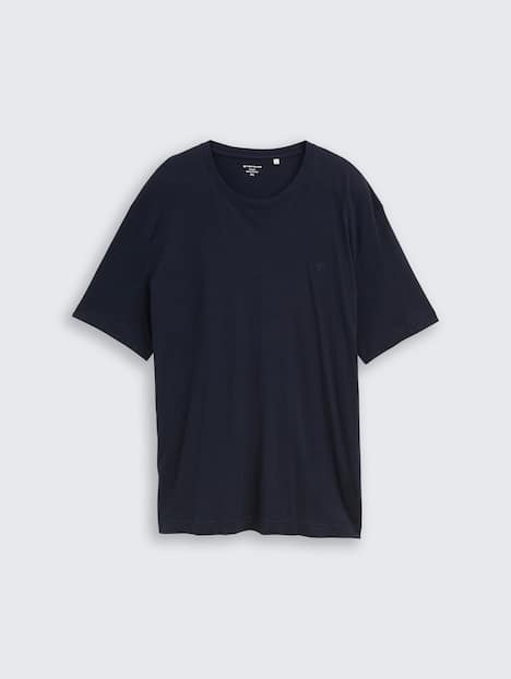 T-Shirt mit Logo-Stickerei