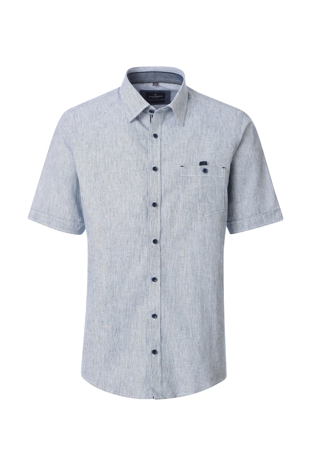 Leinenhemd Kurzarm gestreift Casual Fit Short
