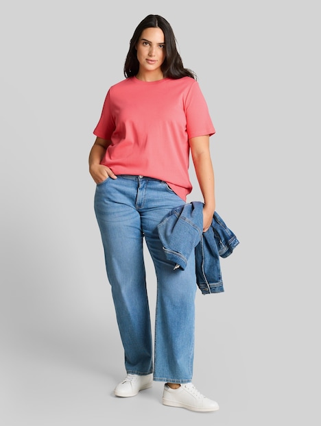 Basic T-Shirt aus Baumwolle