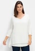 3/4-Arm-Shirt 3/4-Arm Uni Ohne Kragen
