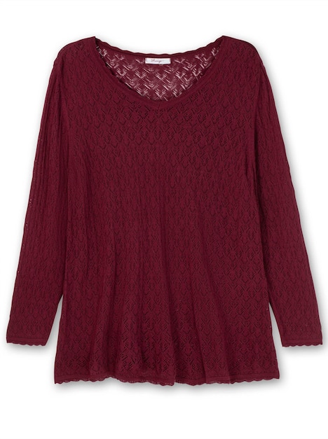 V-Ausschnitt-Pullover