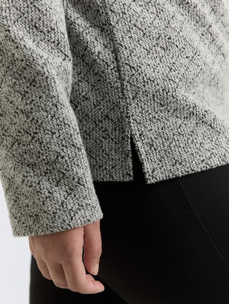 Tom Tailor Women PLUS Strick & Sweatshirts Plus Size - Sweatshirt mit V-Ausschnitt