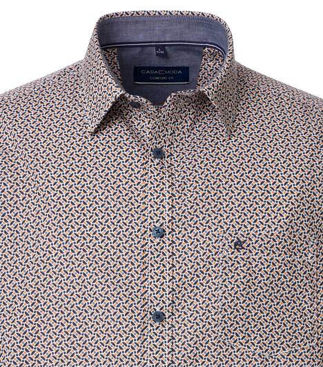 Freizeithemd Kurzarm Print Comfort Fit