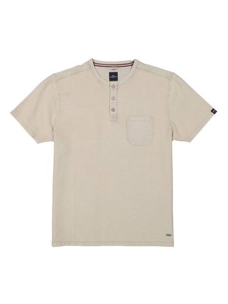 engbers Herren Henley-Shirt regular , Beige