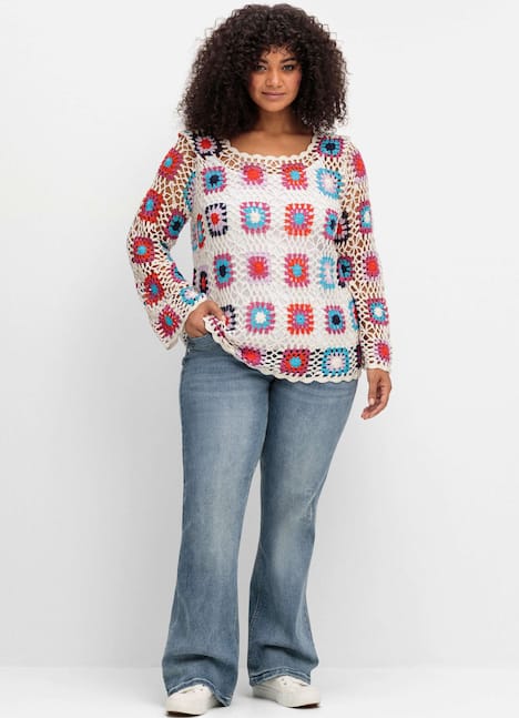 Strickpullover Langarm Sonstiges Muster