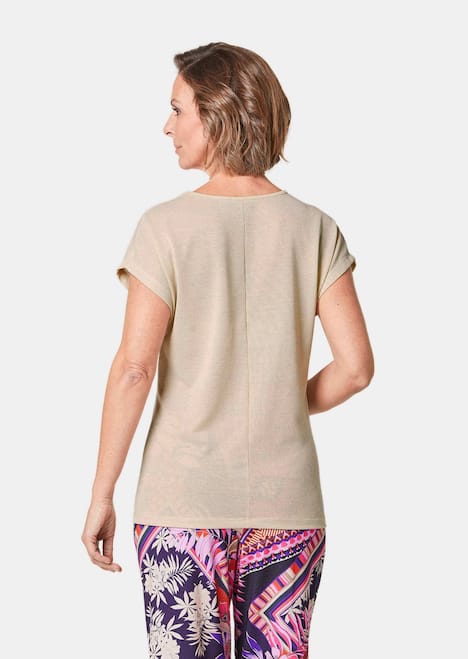 GOLDNER Shirt Elegant shirt met fijn glansgaren