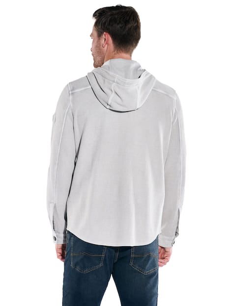 engbers Herren Overshirt regular , Silbergrau