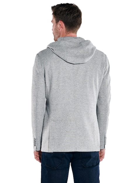 engbers Herren Sakko aus elastischem Garn , Silbergrau