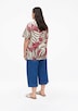 Strukturierte Viskosemix-Bluse mit All-over-Print