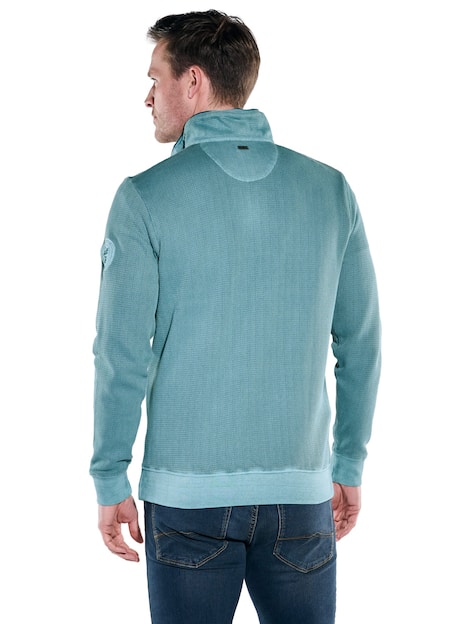 engbers Herren Sweatshirt Stehbund , Petrolblau