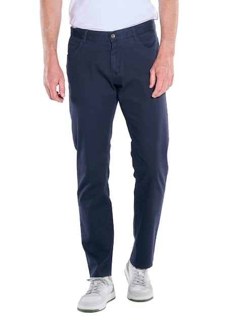 engbers Herren 5-Pocket-Hose slim fit , Saphirblau