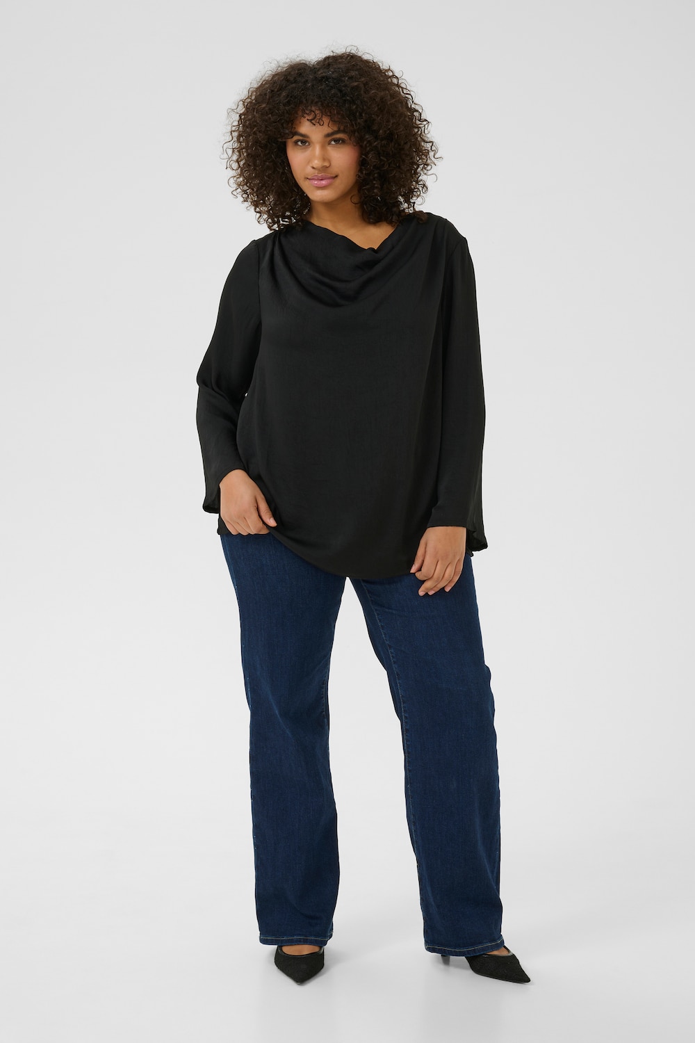 Langarm-Bluse Regular fit