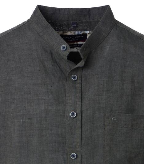 Leinenhemd uni Casual Fit