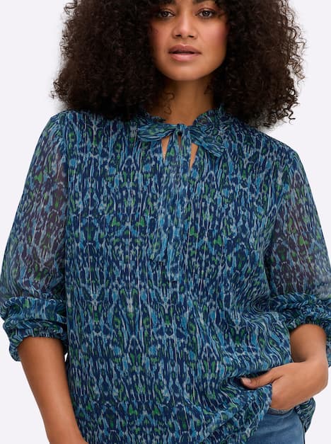 Tunika Langarm Stehkragen