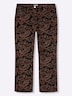 Hose Samthose mit Paisley-Print, in Bootcut-Form Elastische Einsätze