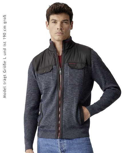 Strickjacke uni