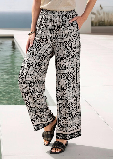 Viskosehose mit Bicolor-Druck