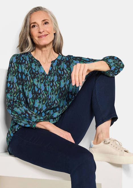 GOLDNER Blouse met print Gedessineerde blouse met unieke print