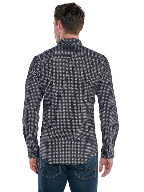 engbers Herren Hemd langarm , Schwarz