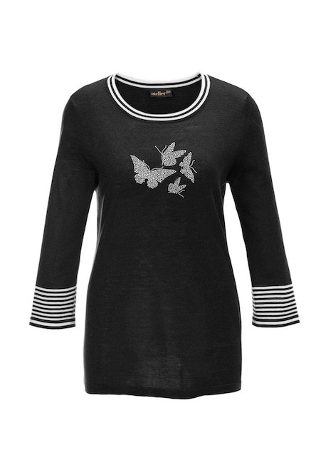 Herfsttrui met vlinderprint