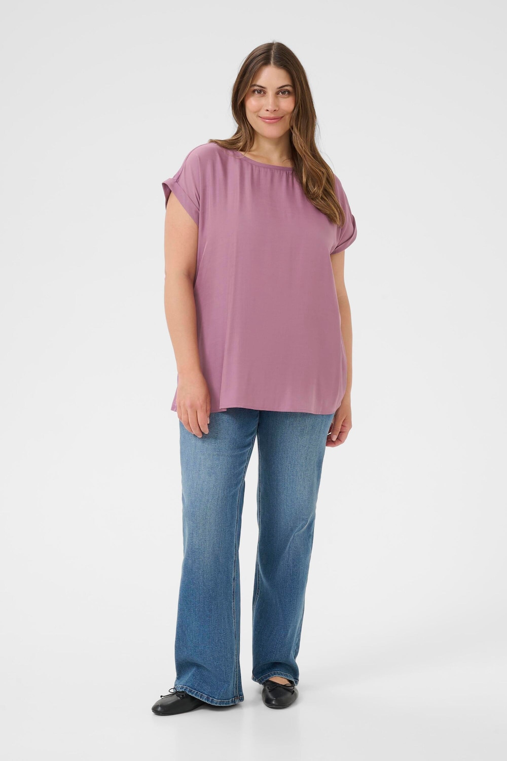 Langarm-Bluse Regular fit