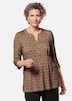 Figurschmeichelndes Drucktunika-Shirt