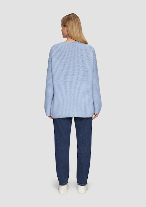 Relaxed Fit Pullover aus Alpakamix