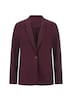 Damenblazer mit Reverskragen und Paspeltaschen