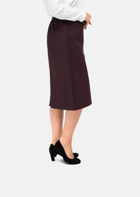 GOLDNER Rok met scheerwol Klassieke scheerwollen rok met elastische tailleband