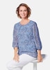 GOLDNER Blouse met print Chiffon blouse met een kleurrijke print