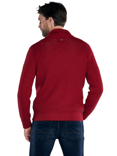 engbers Herren Pullover regular , Feuerrot