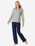 Schiesser Damen Schlafanzug Casual Essentials seasalt