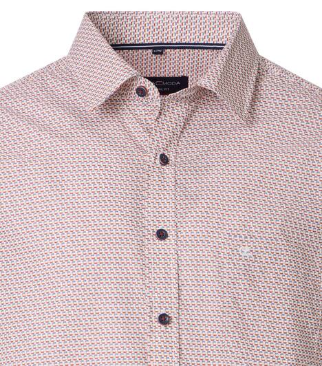 Freizeithemd Kurzarm Print Casual Fit