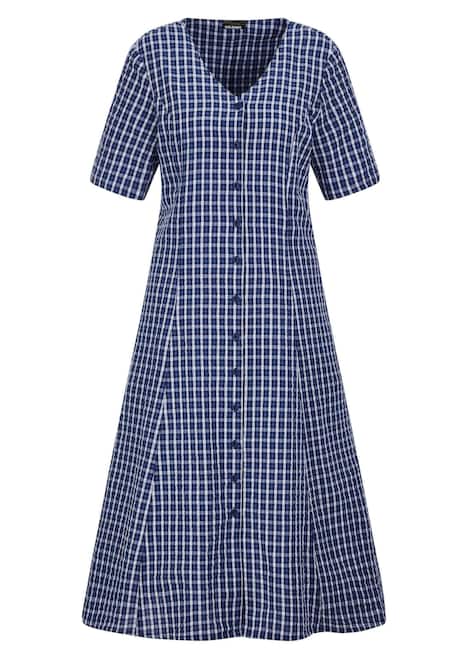 Baumwollkleid mit Karomuster