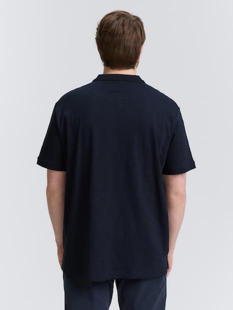 Poloshirt aus Baumwolle mit Print