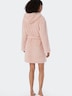 Schiesser Damen Bademantel Teddy Fleece - rosé