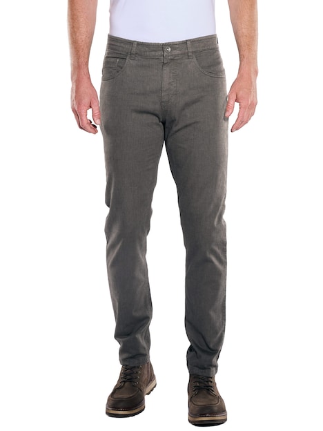 Herren Hose straight , Lehm