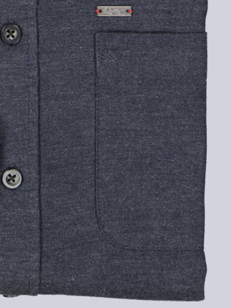 engbers Herren Langarm-Hemd kariert , Saphirblau