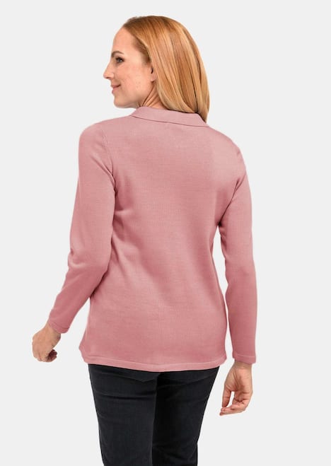 Unkomplizierter Pullover mit Polokragen