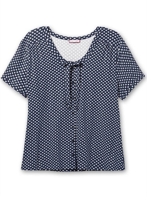 Blusenshirt Kurzarm Punkte