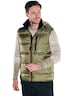 engbers Herren Steppweste mit abnehmbarer Kapuze , Khaki