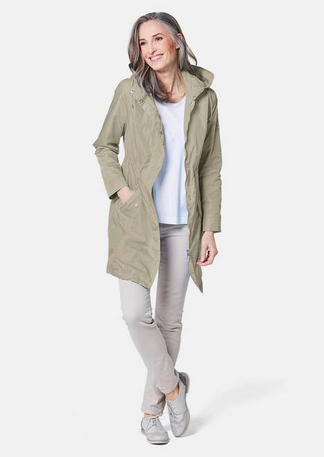 Trendiger leichter Regen Parka aus funktionalem Material