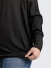 Loose Fit Langarmshirt mit Glitzer-Effekt