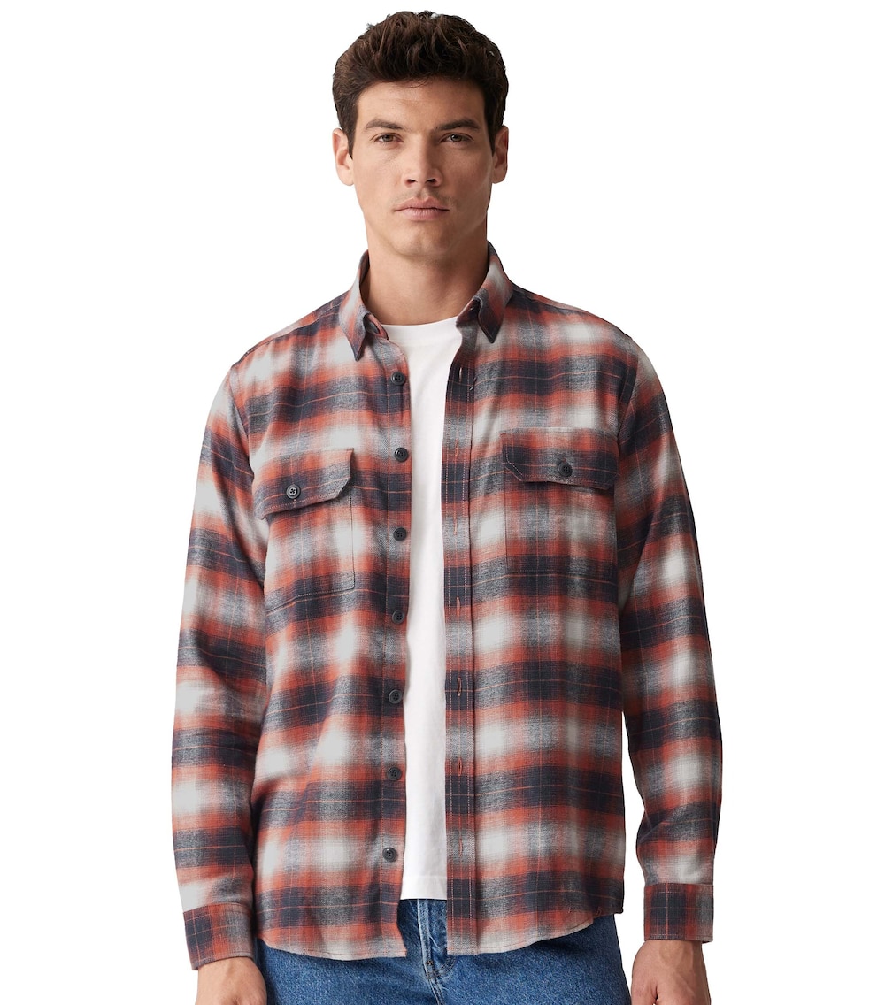 Flanellhemd kariert Casual Fit