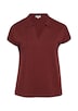 T-Shirt mit Polokragen und überschnittenen Schultern